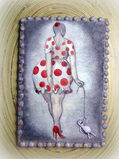 Cookies ,hand painted" lady with ..." - Cake by Sweet pear	