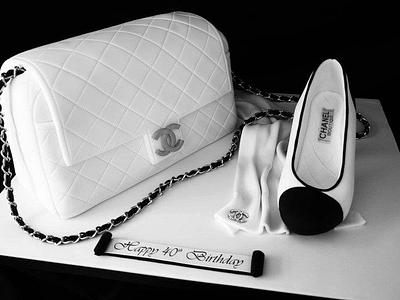 Chanel Bag & Shoe - Cake by Symphony in Sugar