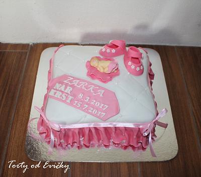 Christening pillow - Cake by Cakes by Evička