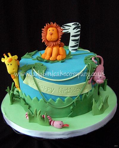 Jungle birthday cake - Cake by ladybirdcakecompany