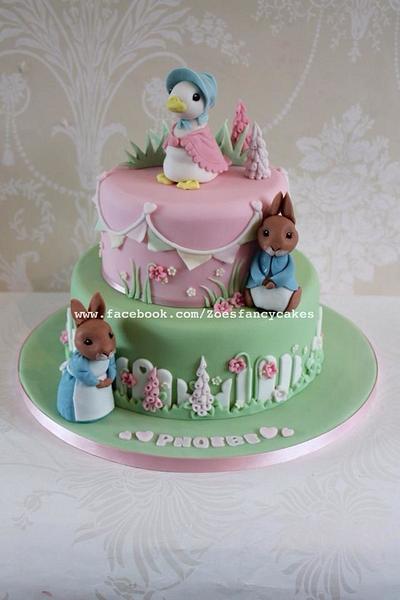 Jemima puddle-duck and Peter rabbit cake - Cake by Zoe's Fancy Cakes