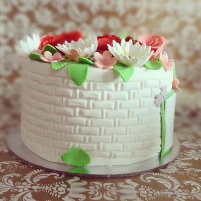 flower basket cake - Cake by daman soni