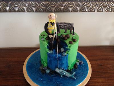 Gone Fishing - Cake by Dell Khalil