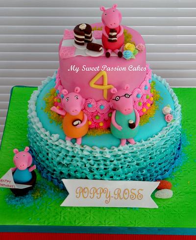 Peppa Pig - Cake by Beata Khoo