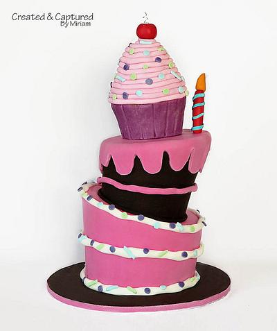 Mini Wonky Birthday Cake - Cake by Miriam