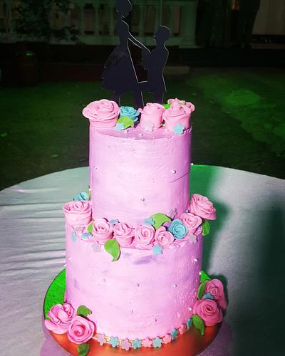 Rosy pink - Cake by Priyanka