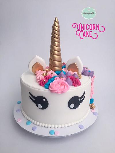 Torta Unicornio Ojos - Cake by Dulcepastel.com