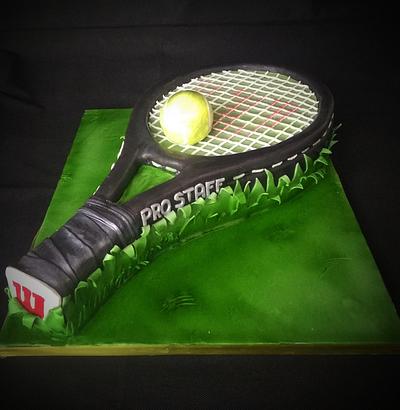 Tennis racket - Cake by Mare