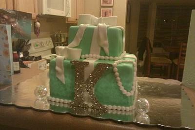 Tiffany Style Cake - Cake by Blairscustomcakes