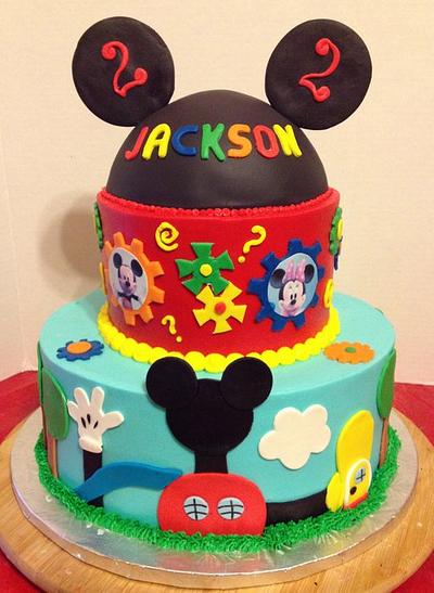 Mickey Mouse Club House - Cake by Tracy's Custom Cakery LLC