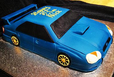 Subaru Impreza cake  - Cake by Paul Kirkby