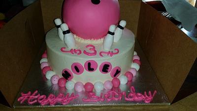 Bowling Birthday Cake - Cake by Melissa