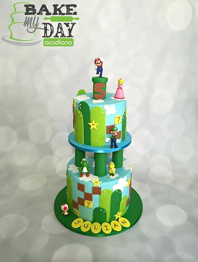 Mario's World - Cake by Bake My Day Acadiana