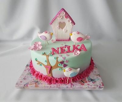 Bird cake for Nelka - Cake by Katka 