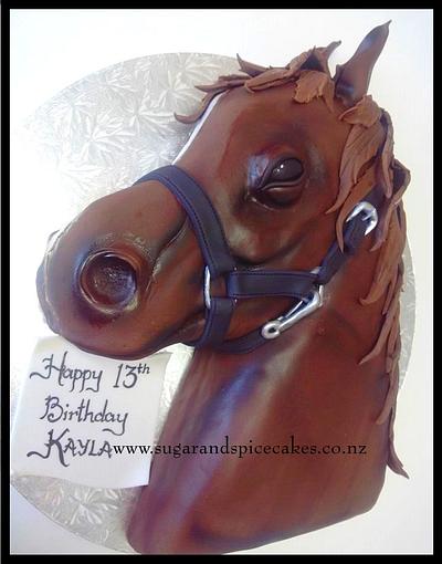 Horse Head Cake - Cake by Mel_SugarandSpiceCakes