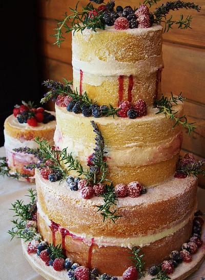 Naked Cake - Cake by Kendra's Country Bakery