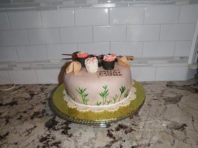 Sushi Cake - Cake by June ("Clarky's Cakes")