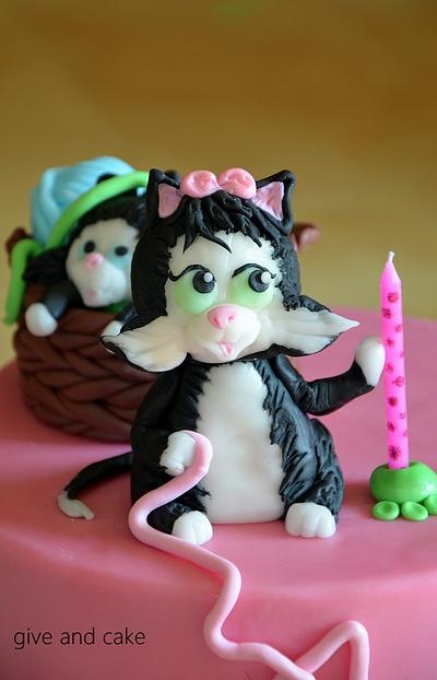 kitten cake - Cake by giveandcake