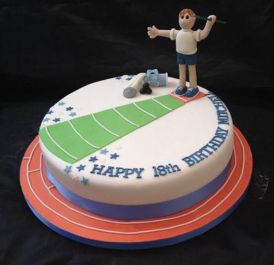 Athletics 18th Birthday Cake - Cake by Caron Eveleigh