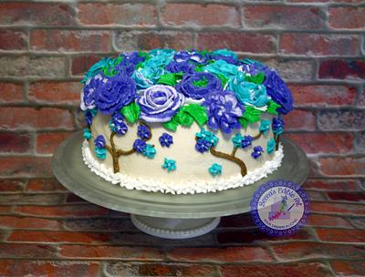 Buttercream Anniversary Cake - Cake by Becca's Edible Art