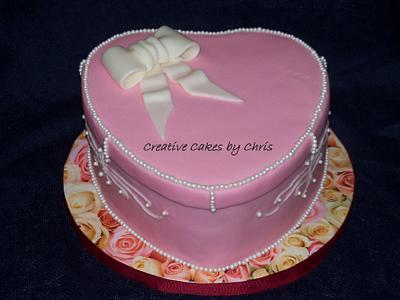 Valentine Heart box for Benefit - Cake by Creative Cakes by Chris