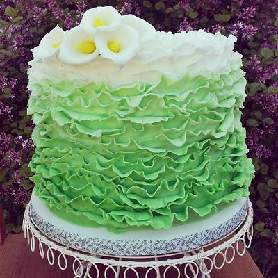 Mint ruffle - Cake by Time for Tiffin 