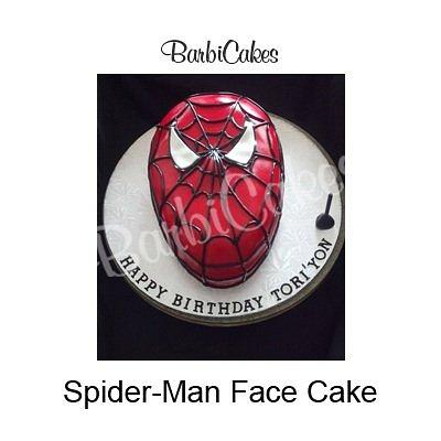Spiderman Face Mask - Cake by Barbie