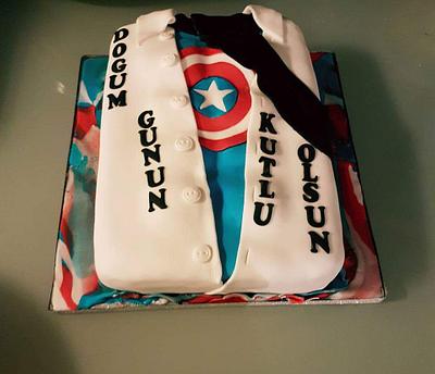 Captain America  - Cake by Megi