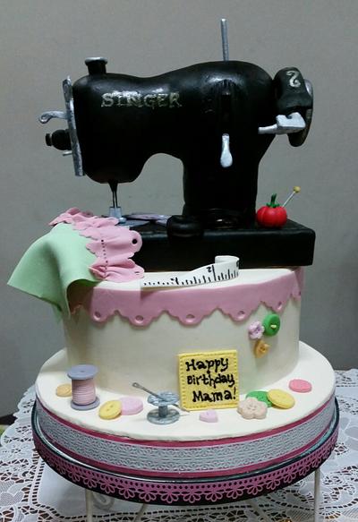 Sewing Machine Cake - Cake by Mel Sibuyo Durant 