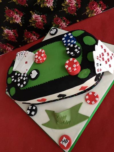 Poker Table Cake - Cake by prettypetal