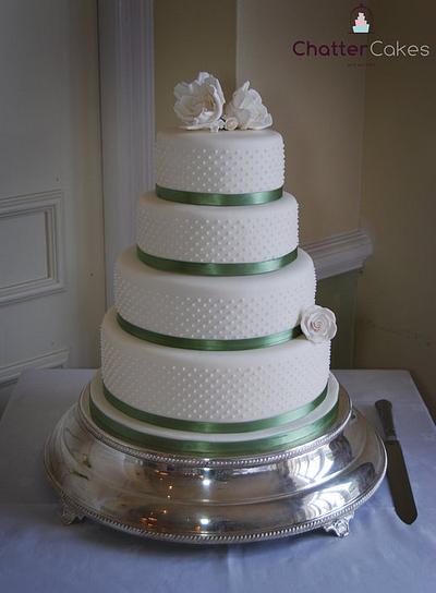 Pearls and sage - Cake by Chatter Cakes
