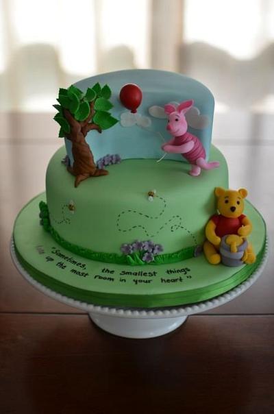 Winnie the Pooh baby shower cake - Cake by Hello, Sugar!