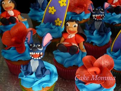 Lilo and Stitch Cupcakes - Cake by cakemomma1979