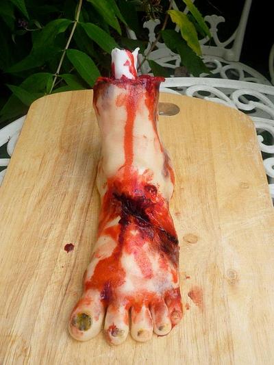 Severed Foot Cake - Cake by Sofi Cainer