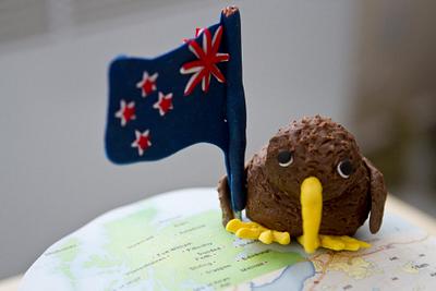 Good Luck in New Zealand celebration cake - Cake by Yvonne Beesley
