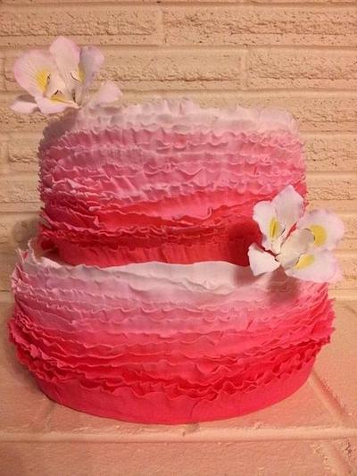 Pink ombre - Cake by Diana