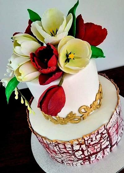 Tulips wedding cake - Cake by Nicoleta