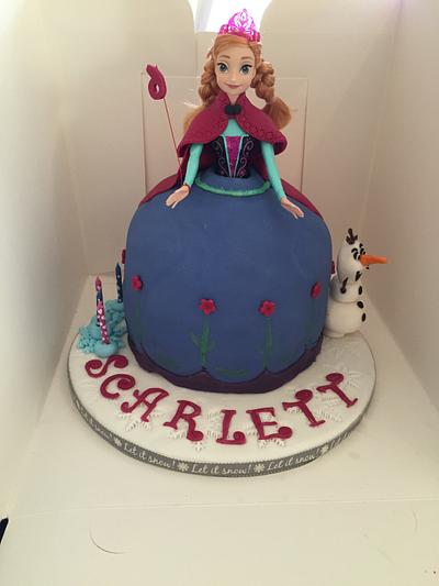 Frozen cake - idea stolen from youtube.... - Cake by dogsmother