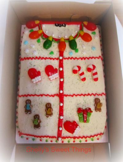 Ugly Christmas sweater cake - Cake by Shelly's Sweet Things