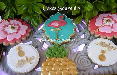  Flamingo cookies - Cake by Claudia Smichowski