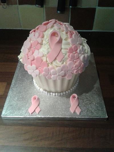 cancer research charity cake - Cake by Lou Lou's Cakes