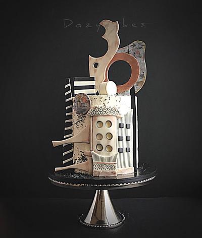 Abstract Architectural Cake - Cake by Dozycakes