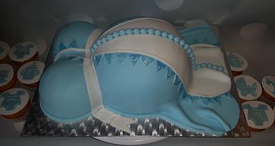 Babyshower cake. - Cake by Pluympjescake