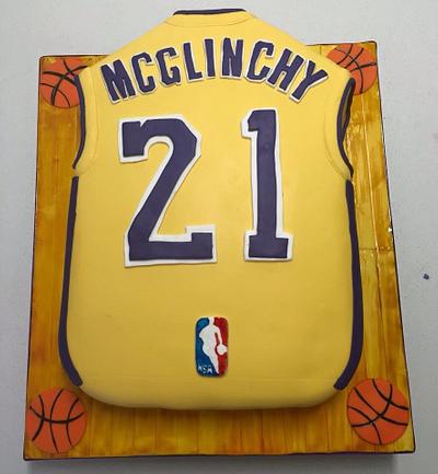 Lakers basketball - Cake by The White house cakes 