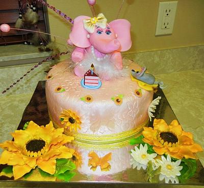 The Elephant and the Mouse Birthday Celebration - Cake by Fun Fiesta Cakes  
