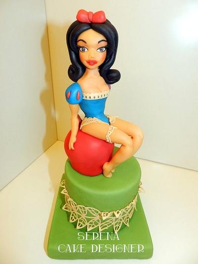 Snow white burlesque - Cake by Serena