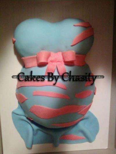 baby bump  - Cake by chasity hurley 