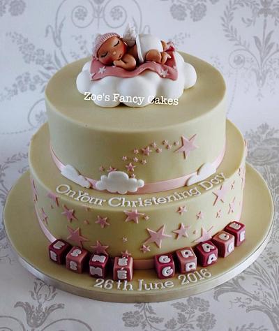 Baby Christening cake - Cake by Zoe's Fancy Cakes