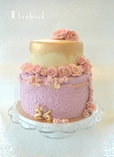sweet 24 birthday cake - Cake by Judith-JEtaarten
