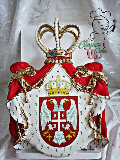 Royal coat of arms of Serbia - Cake by Casper cake